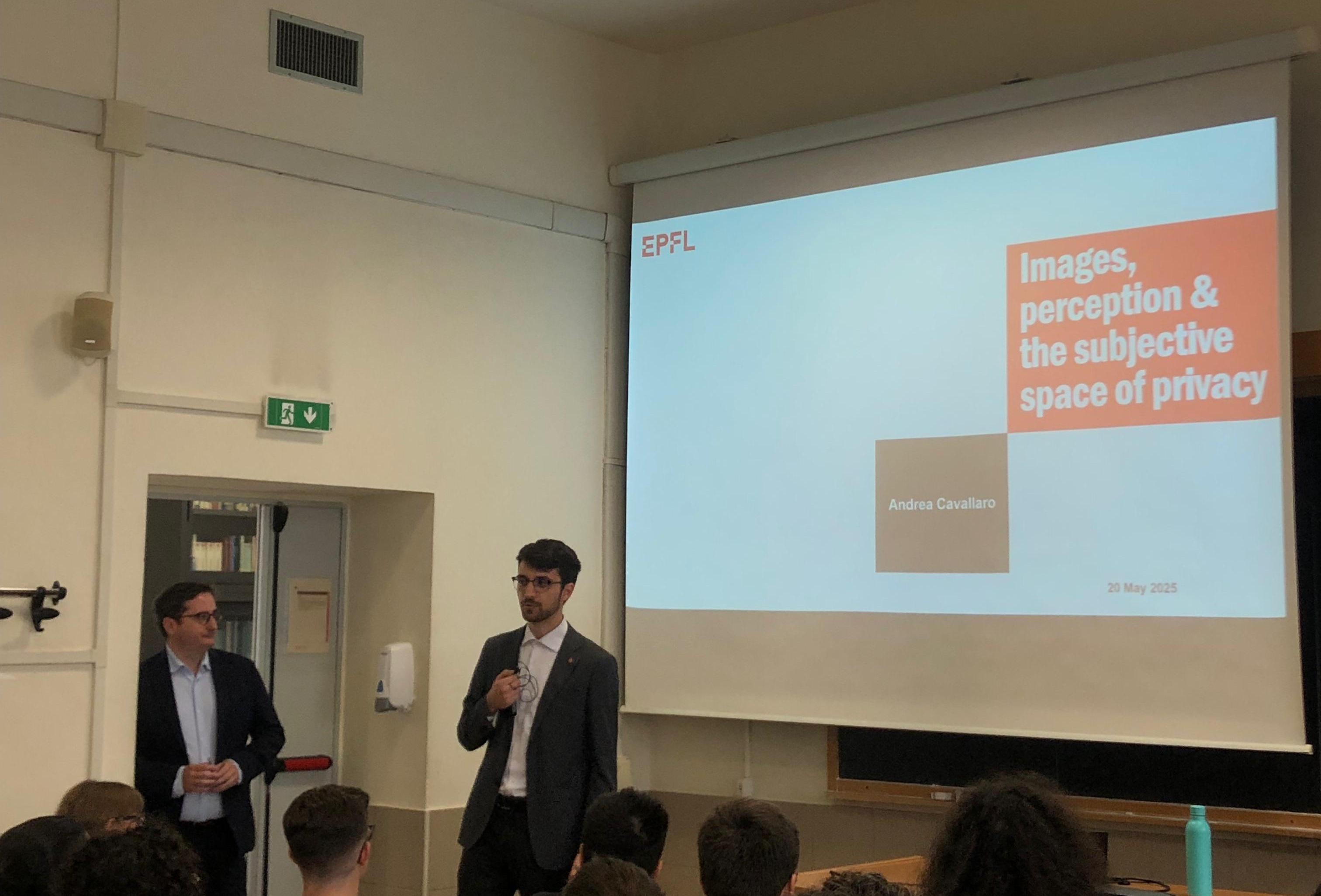 Talk by Prof. Andrea Cavallaro at Sapienza University